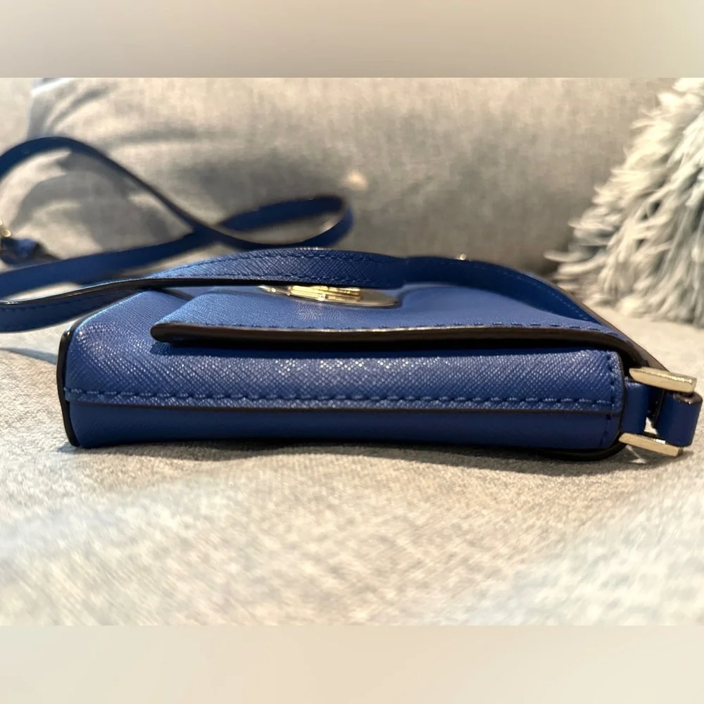 Kate Spade Newbury Lane Sally Crossbody Bag in Royal Blue Saffiano Leather, EUC - Picture 8 of 14